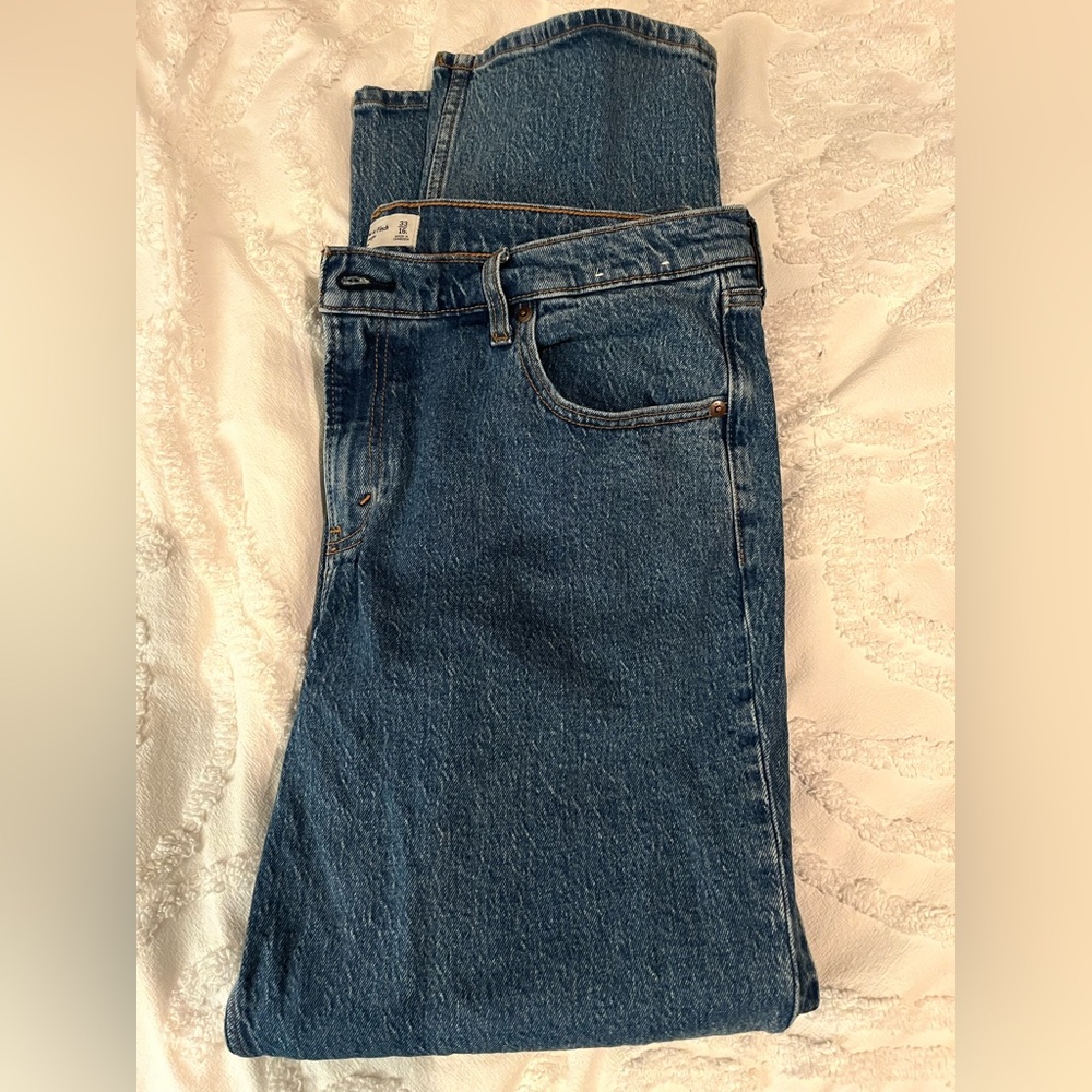 Abercrombie & Fitch the 90s straight mid rise jeans